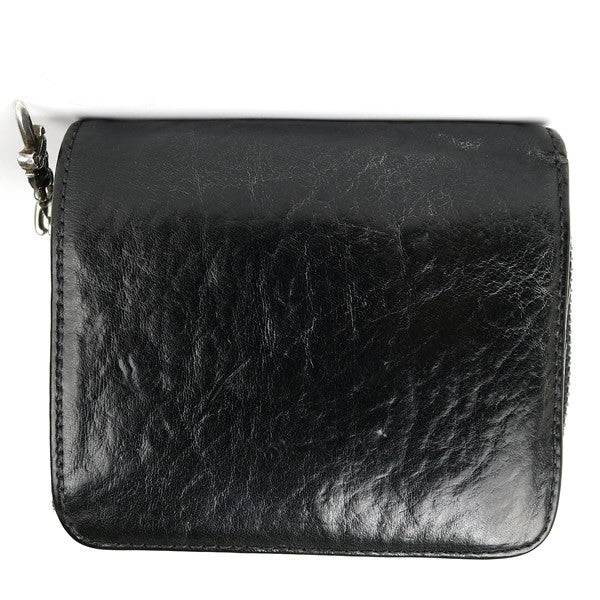 CHROME HEARTS Square Zip Bill Wallet Black Size ONE SIZE
