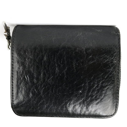 CHROME HEARTS Square Zip Bill Wallet Black Size ONE SIZE