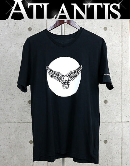 CHROME HEARTS Foti Wing Crescent Moon T-Shirt Black Size L