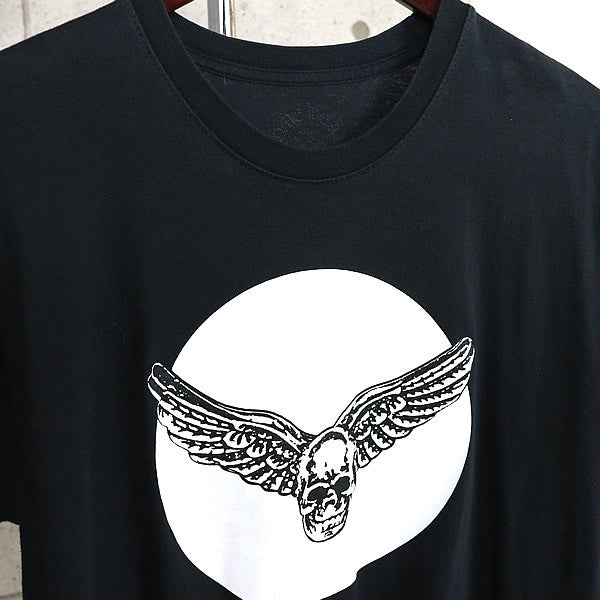 CHROME HEARTS Foti Wing Crescent Moon T-Shirt Black Size L