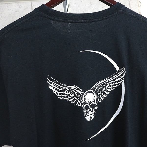 CHROME HEARTS Foti Wing Crescent Moon T-Shirt Black Size L