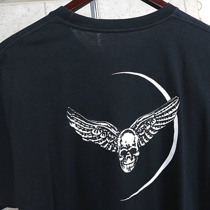 CHROME HEARTS Foti Wing Crescent Moon T-Shirt Black Size L
