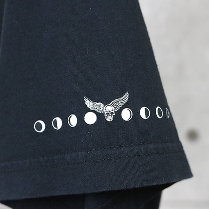 CHROME HEARTS Foti Wing Crescent Moon T-Shirt Black Size L