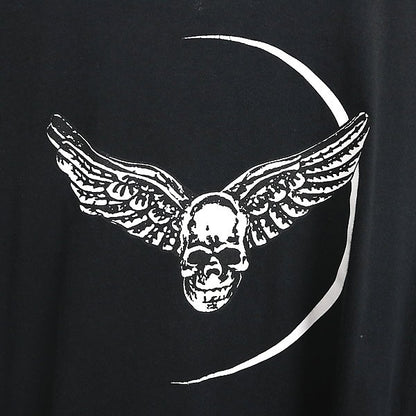 CHROME HEARTS Foti Wing Crescent Moon T-Shirt Black Size L