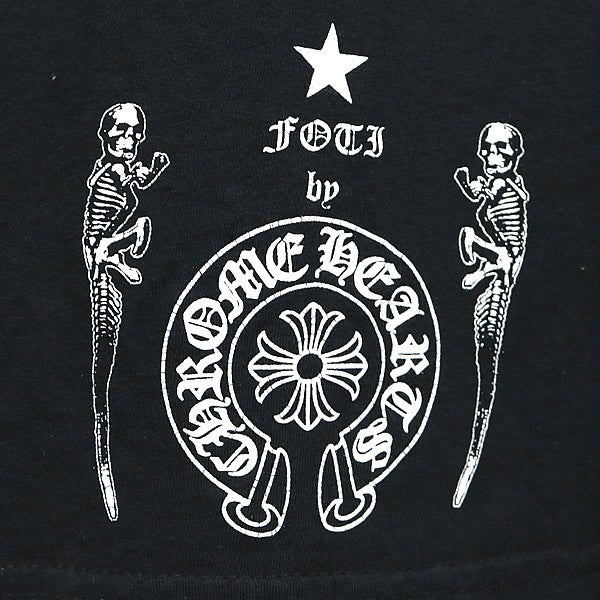CHROME HEARTS Foti Wing Crescent Moon T-Shirt Black Size L