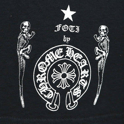 CHROME HEARTS Foti Wing Crescent Moon T-Shirt Black Size L