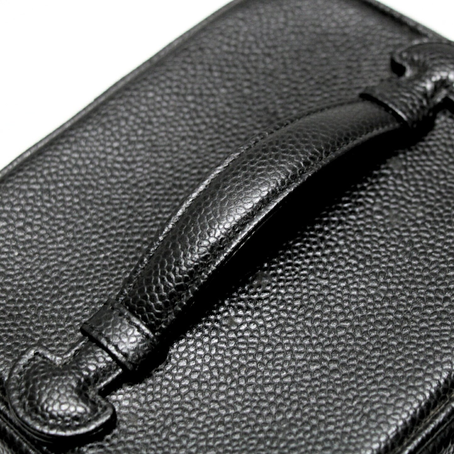 CHANEL Coco Mark Caviar Skin Black Vanity Bag Size ONE SIZE