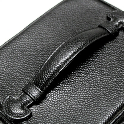 CHANEL Coco Mark Caviar Skin Black Vanity Bag Size ONE SIZE