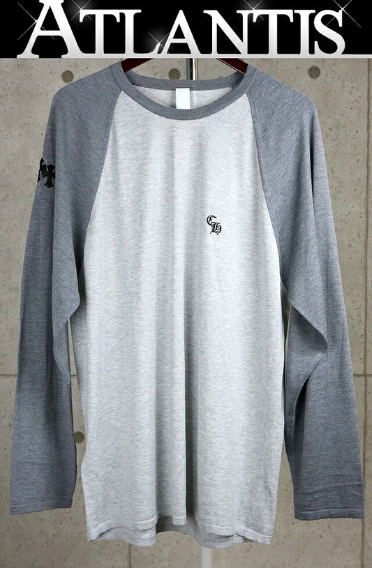CHROME HEARTS New Y NOT Triple Cross Patch Tee Gray Size XL