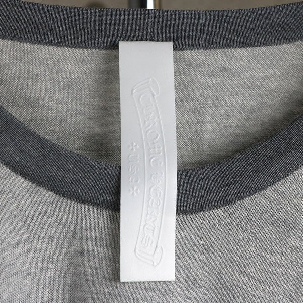 CHROME HEARTS New Y NOT Triple Cross Patch Tee Gray Size XL