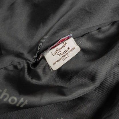 Schott Leather Down Jacket Black Size 40
