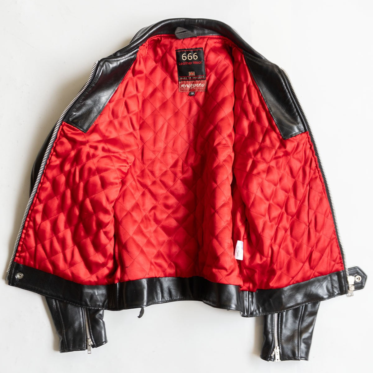 666 triple six Single Moto Jacket Size 38