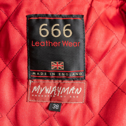 666 triple six Single Moto Jacket Size 38