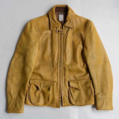COLIMBO SHOOTING BREAK WIND LEATHER JACKET Size 36