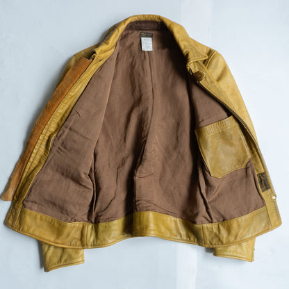 COLIMBO SHOOTING BREAK WIND LEATHER JACKET Size 36
