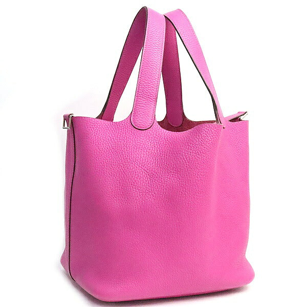 HERMES Picotin Lock MM Clemence Handbag Size ONE SIZE