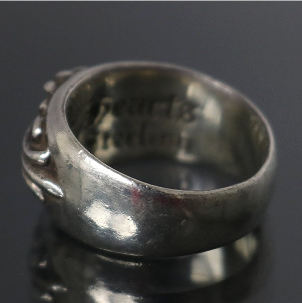 CHROME HEARTS Floral Cross Ring Silver SV925 Size ONE SIZE