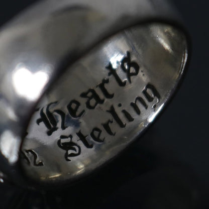 CHROME HEARTS Floral Cross Ring Silver SV925 Size ONE SIZE