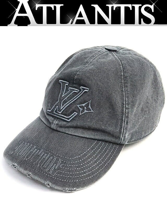 Louis Vuitton LV Washed Denim Cap Gray