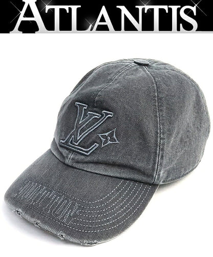 Louis Vuitton LV Washed Denim Cap Gray