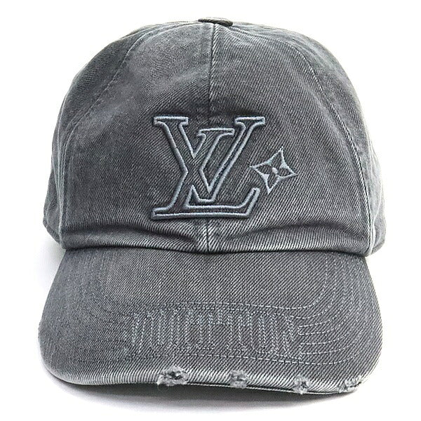 Louis Vuitton LV Washed Denim Cap Gray
