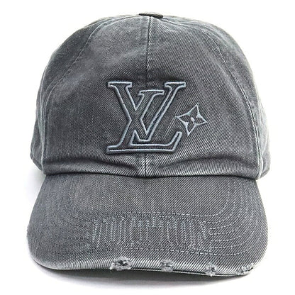 Louis Vuitton LV Washed Denim Cap Gray