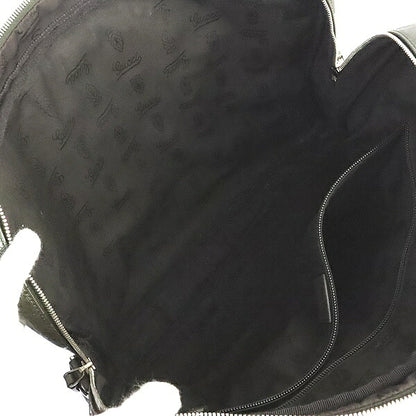 GUCCI GG Imprimé PVC Leather Briefcase Moss Green