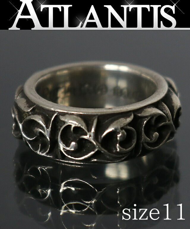 CHROME HEARTS Eternity Vine Band SV925 Silver Ring Size ONE SIZE