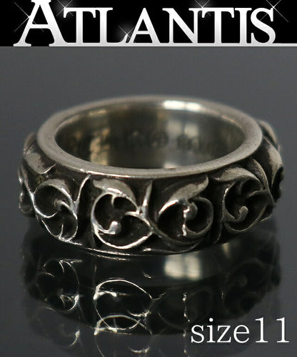 CHROME HEARTS Eternity Vine Band SV925 Silver Ring Size ONE SIZE