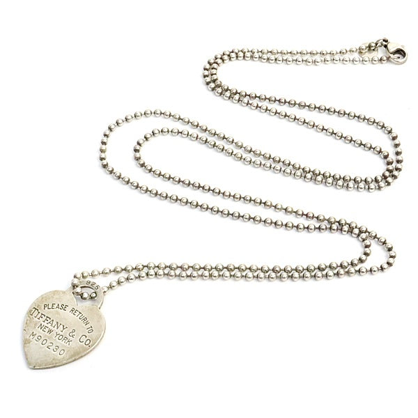 TIFFANY Return To Heart Silver Necklace Size ONE SIZE