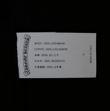 CHROME HEARTS Rhinestone Cross Cashmere Sweater Size XL
