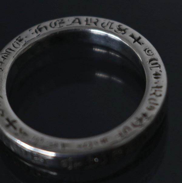 CHROME HEARTS 3mm Spacer Ring 2P Diamond SV925 Size ONE SIZE