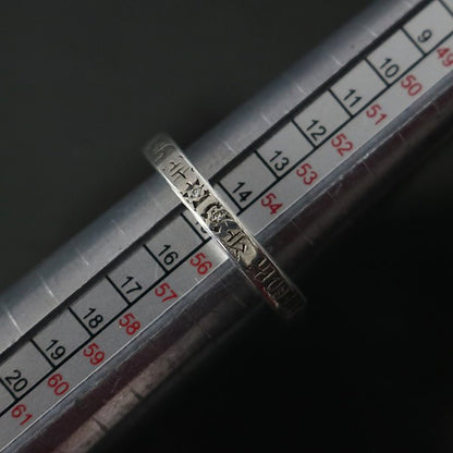CHROME HEARTS 3mm Spacer Ring 2P Diamond SV925 Size ONE SIZE