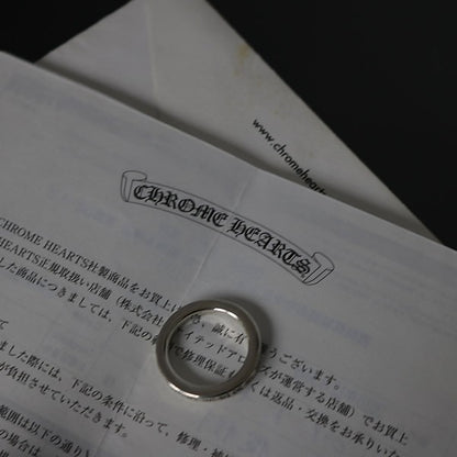 CHROME HEARTS 3mm Spacer Ring 2P Diamond SV925 Size ONE SIZE