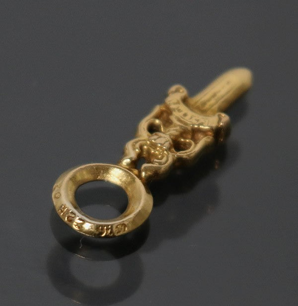 CHROME HEARTS 22K Stack Dagger Charm Pendant Size ONE SIZE