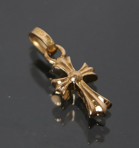CHROME HEARTS 22K Baby Fat Cross After-Set Size ONE SIZE