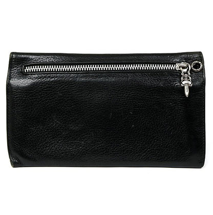 CHROME HEARTS Cross Button Leather Long Wallet Size ONE SIZE