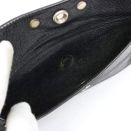 CHROME HEARTS Cross Button Leather Long Wallet Size ONE SIZE