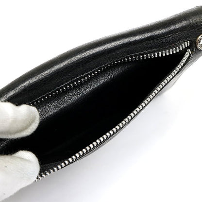 CHROME HEARTS Cross Button Leather Long Wallet Size ONE SIZE