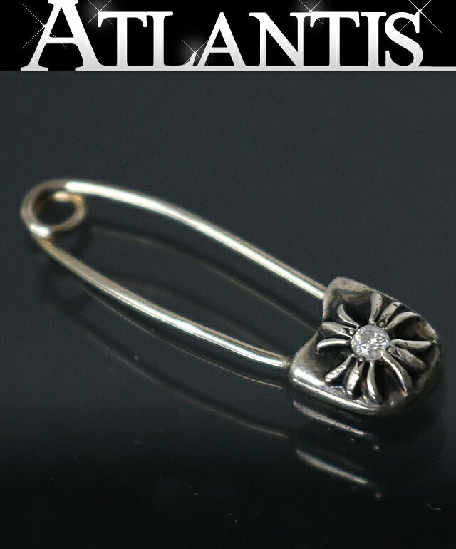 CHROME HEARTS Safety Pin 1 Silver Charm Size ONE SIZE