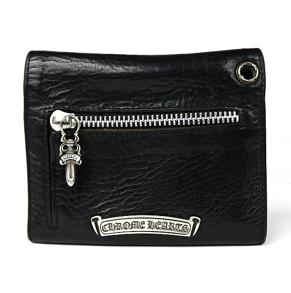 CHROME HEARTS Mini Wave Cross Button Tri-fold Size ONE SIZE