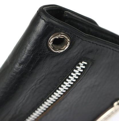 CHROME HEARTS Mini Wave Cross Button Tri-fold Size ONE SIZE