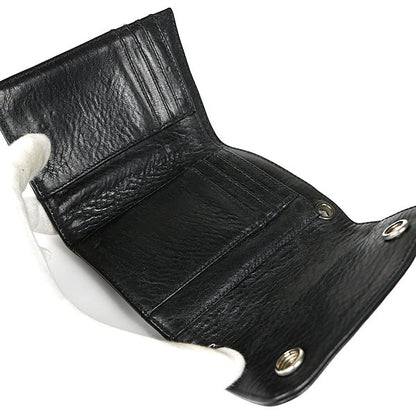 CHROME HEARTS Mini Wave Cross Button Tri-fold Size ONE SIZE