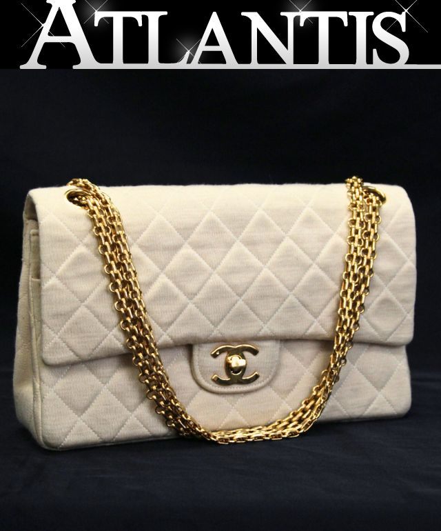 CHANEL Vintage Matelasse Jersey Shoulder Bag Size ONE SIZE