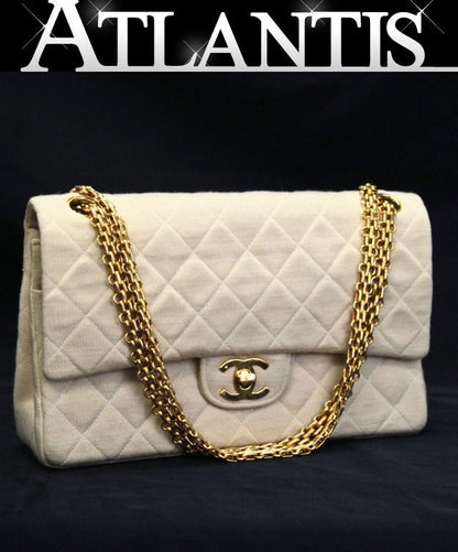 CHANEL Vintage Matelasse Jersey Shoulder Bag Size ONE SIZE