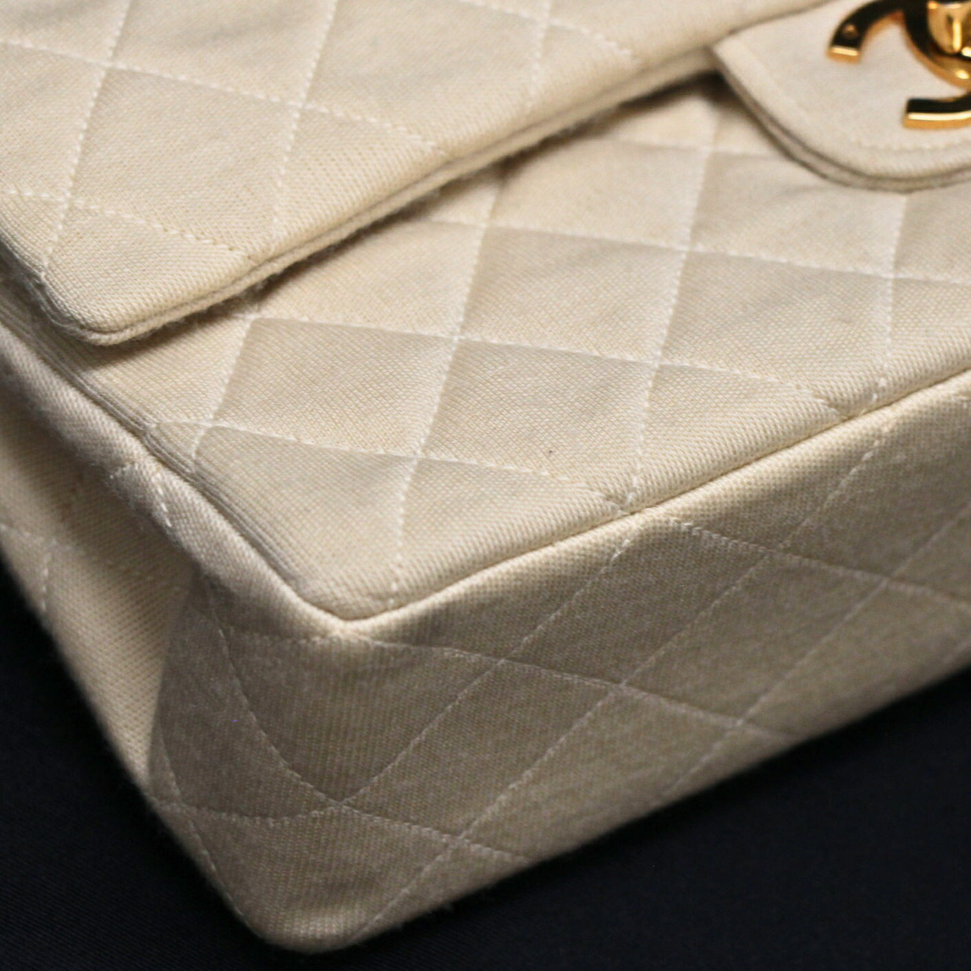 CHANEL Vintage Matelasse Jersey Shoulder Bag Size ONE SIZE