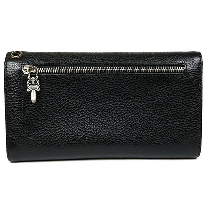 CHROME HEARTS Cross Button Wave Leather Wallet Size ONE SIZE