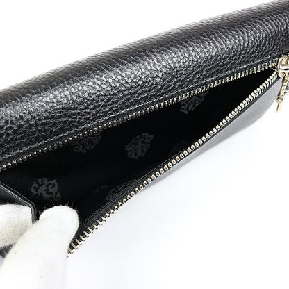 CHROME HEARTS Cross Button Wave Leather Wallet Size ONE SIZE