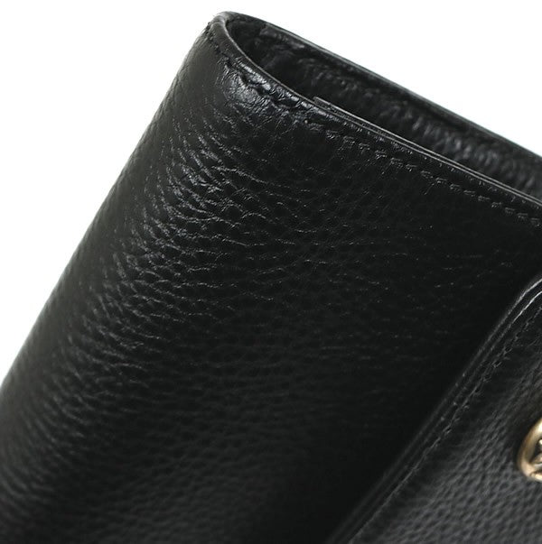 CHROME HEARTS Cross Button Wave Leather Wallet Size ONE SIZE