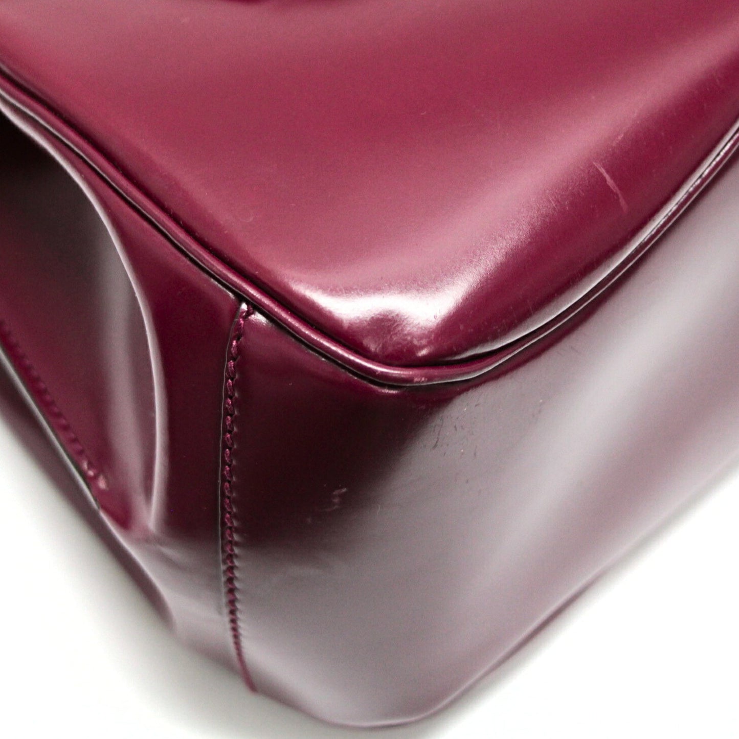 GUCCI Purple Leather Lady Lock Handbag Size ONE SIZE